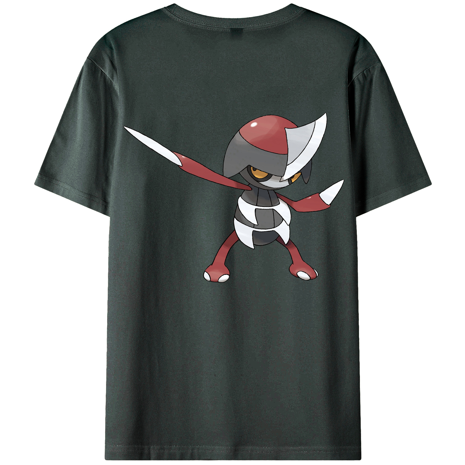 （画像用） ポケットモンスター Pokémon 綿100％ メンズ半袖Tシャツ（バックプリント） 通気性